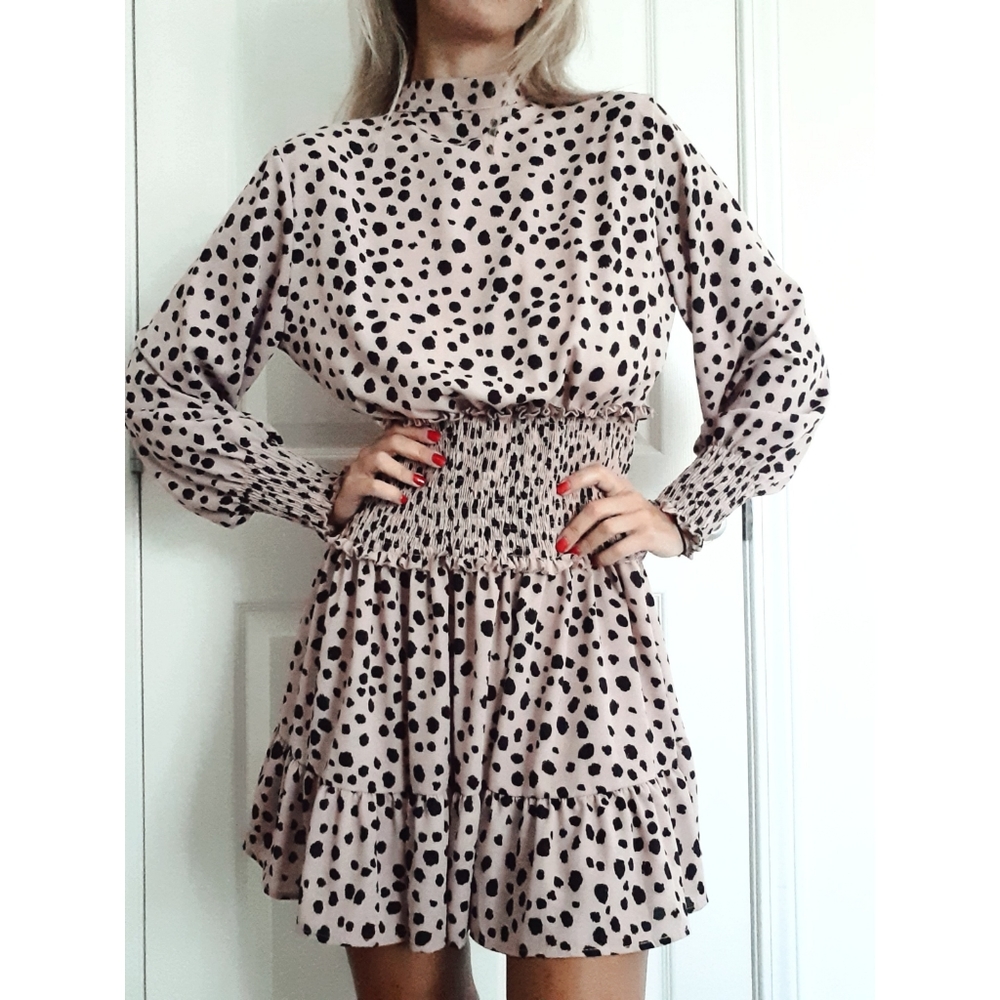COPY - Smocked long sleeve tiered dress